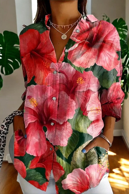 Tropical Bloom – Floral Blouse