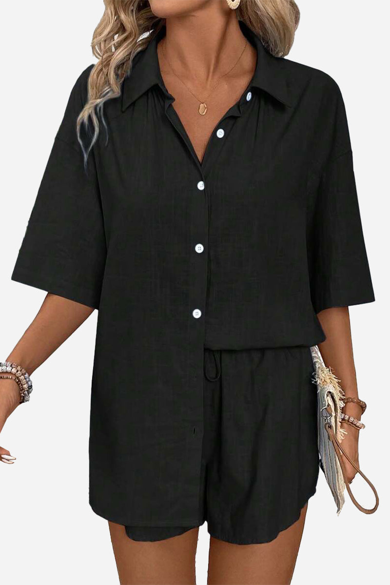 Coastal Linen Cotton Two Piece Set