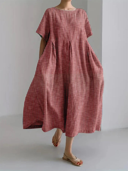 Bianca | Everyday Retro-Inspired Long Casual Dress with a Relaxed Fit
