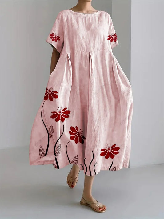 Sabrina | Elegant Long Floral Dress for Effortless Comfort in Every Casual Occasion