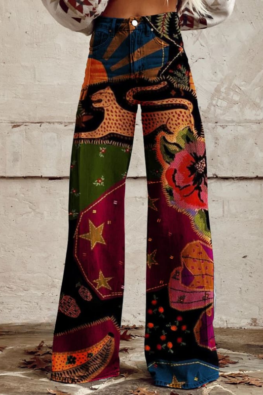 Angela - Free-Spirit Boho Flare Pants