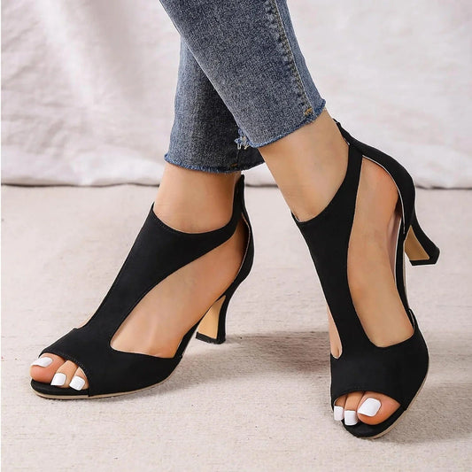 Eve Orthopedic Leather High Heels