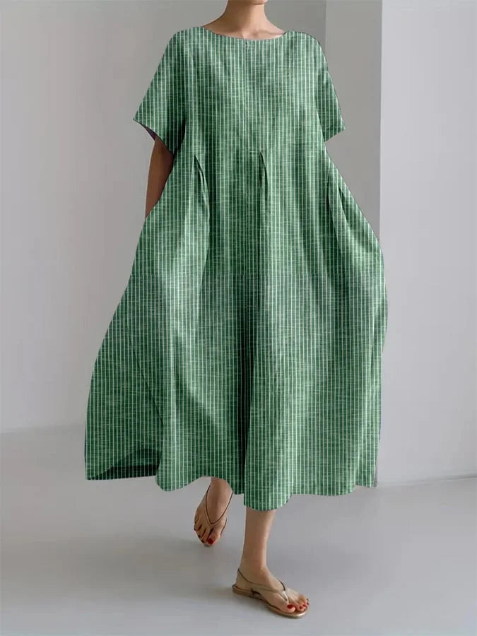 Bianca | Everyday Retro-Inspired Long Casual Dress with a Relaxed Fit