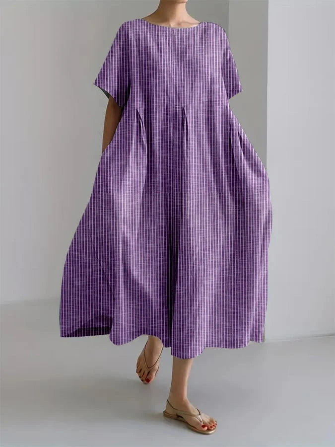 Bianca | Everyday Retro-Inspired Long Casual Dress with a Relaxed Fit