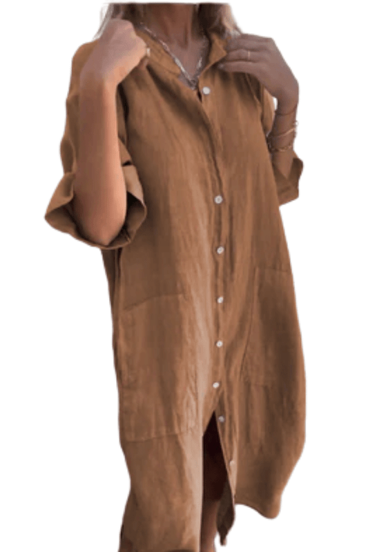 Earthtone Shirt Dress