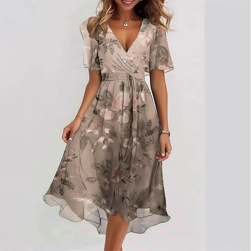VALMIRA ELEGANT COTTON FLORAL DRESS