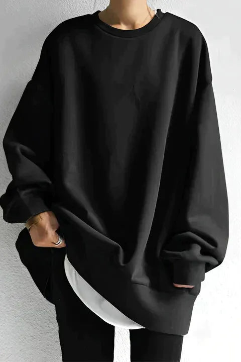 Sally - Oversized round neck jumper for women