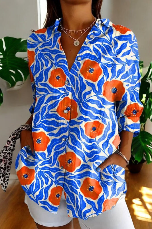 Bold Bloom – Floral Blouse