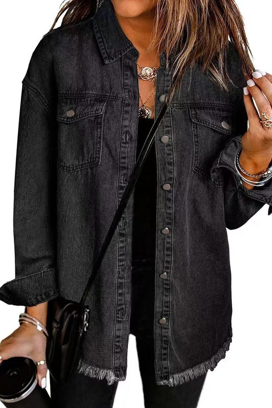 Black - Classic Everyday Denim Jacket