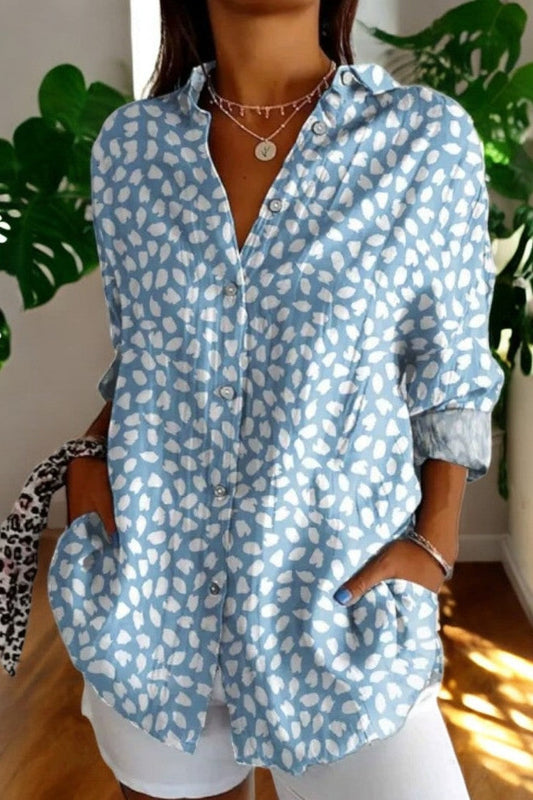 Coastal Bloom – Floral Blouse