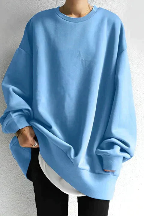 Sally - Oversized round neck jumper for women