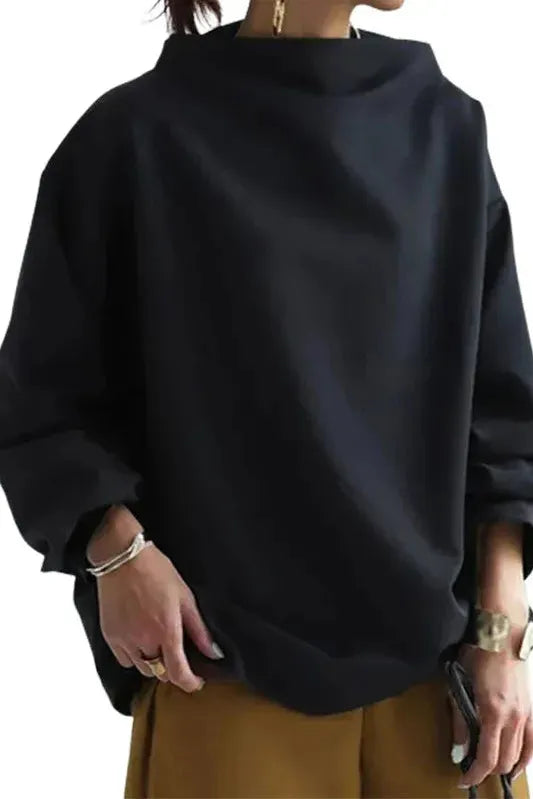 Yiota - Oversized round neck jumper for women