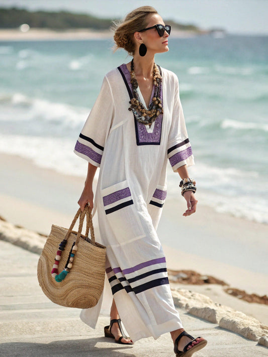 Loose fitted Boho Dress with Pockets