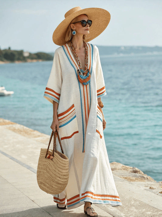 Loose fitted Boho Dress with Pockets