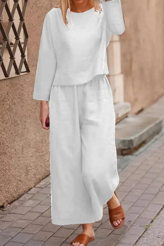 The Ayla – Earthlight Linen Set