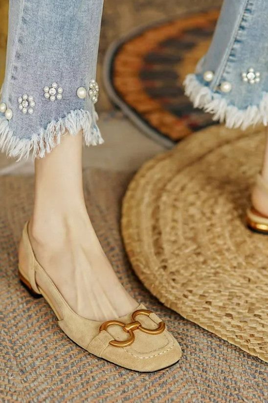 Riley - Elegant Orthopedic Square Heel Sandals