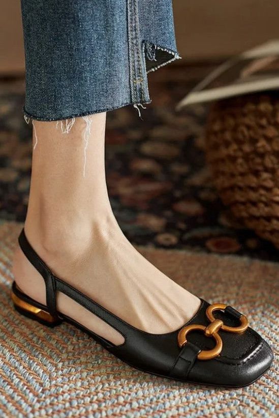 Riley - Elegant Orthopedic Square Heel Sandals