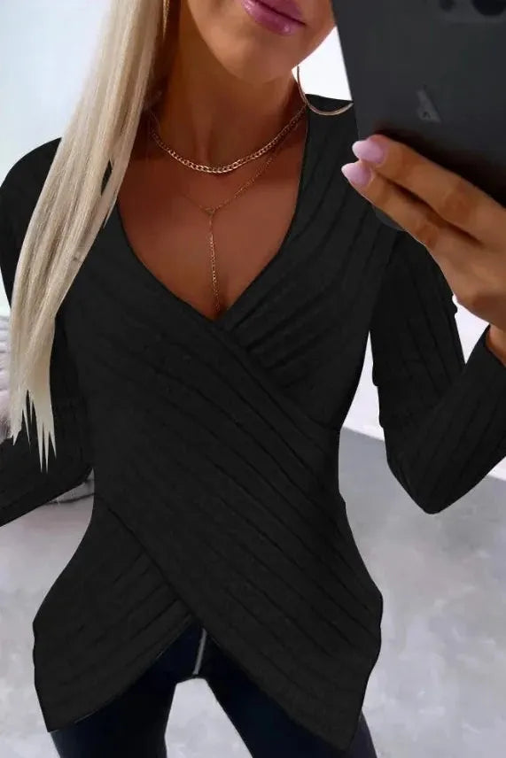 The Alina – Asymmetrical Wrap Longsleeve