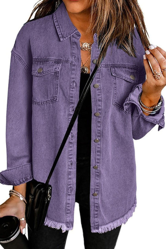 Purple - Classic Everyday Denim Jacket