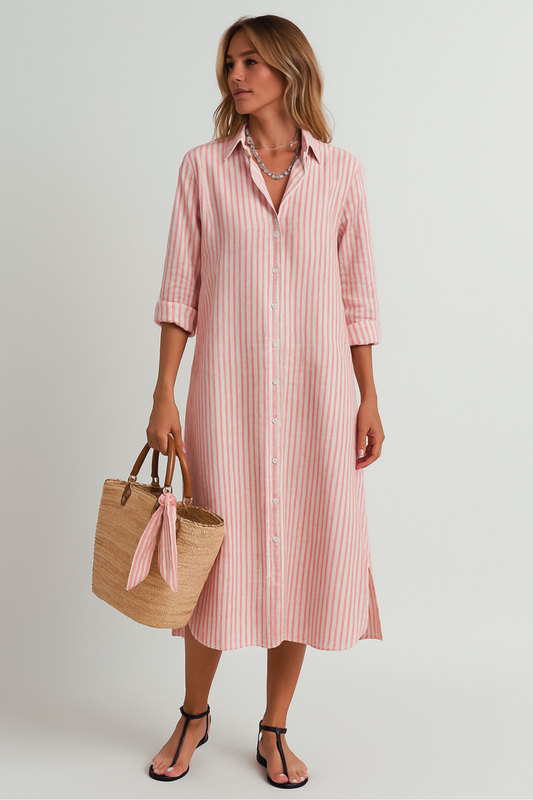 Rose Bay Stripe Shirt Dress