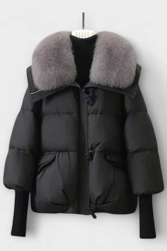 Elegant Coat with Fur