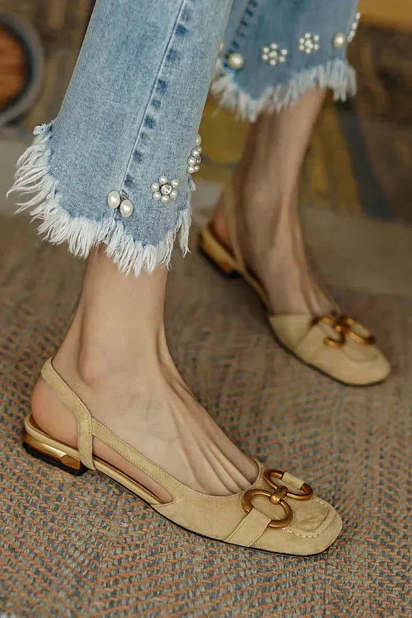 Riley - Elegant Orthopedic Square Heel Sandals