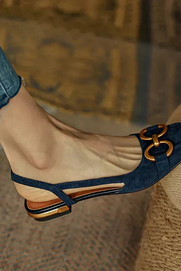 Riley - Elegant Orthopedic Square Heel Sandals