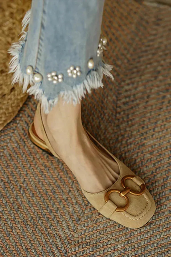Riley - Elegant Orthopedic Square Heel Sandals