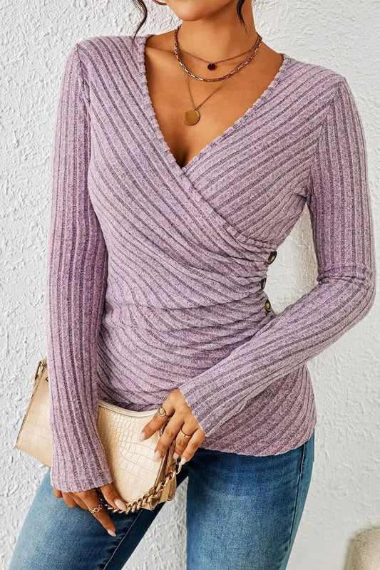 The Lyra – Textured Wrap Longsleeve