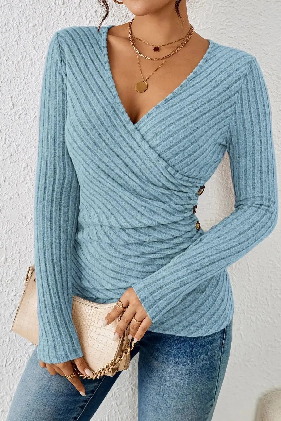 The Lyra – Textured Wrap Longsleeve