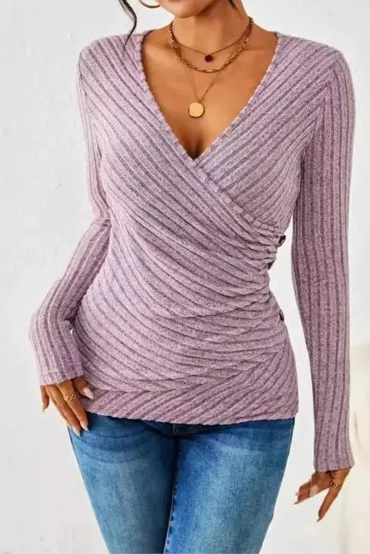 The Lyra – Textured Wrap Longsleeve