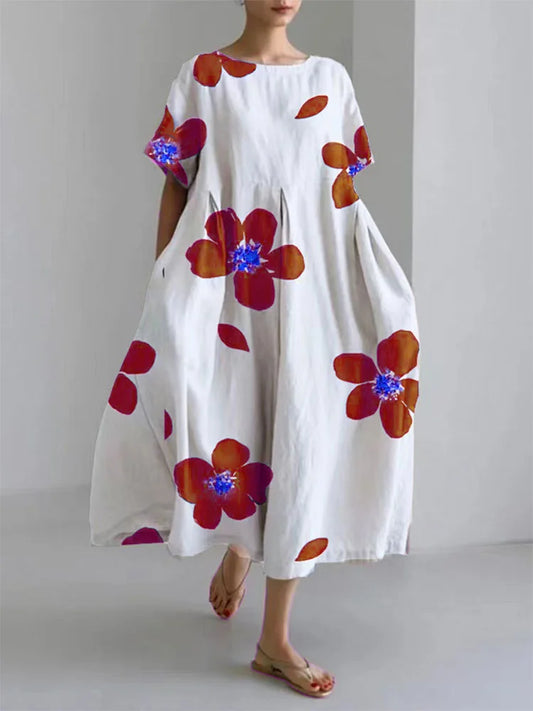 Caterina | Breezy Floral Maxi Dress for Sunny Days with Luxurious Comfort