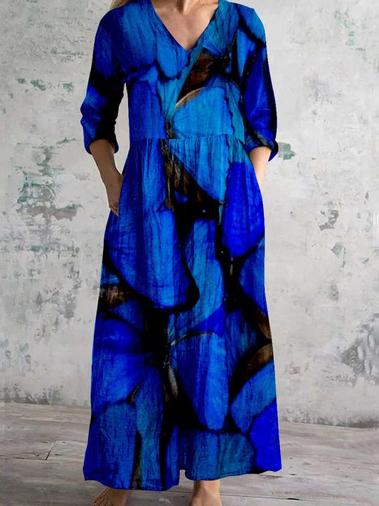 Dianne | Retro Floral Maxi Dress