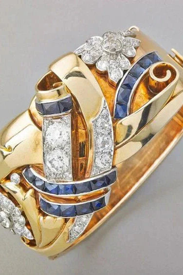 Gold Vintage Zirconia Ring