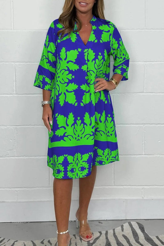 Palm Glow Dress – Printed Dress