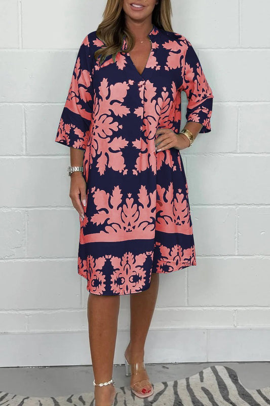 Coral Bloom Dress – Printed Dress