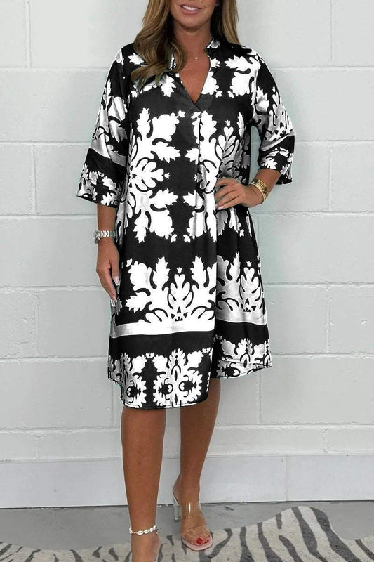 Shadow Bloom Dress – Printed Dress