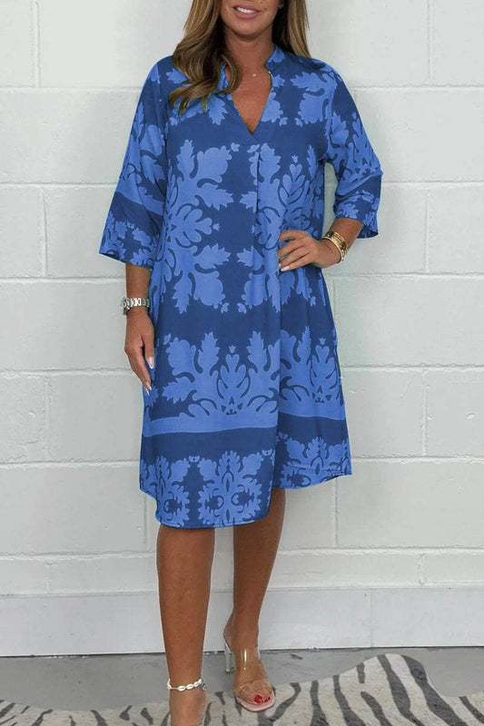 Blue Mirage Dress – Printed Dress