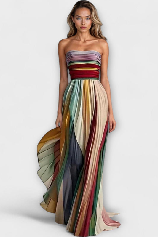 Colourful Sleeveless Dress