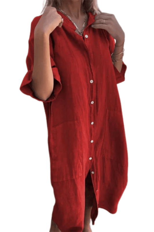 Terracotta Shirt Dress