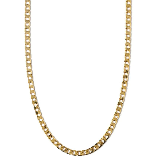 Flat Link Curb Chain Necklace