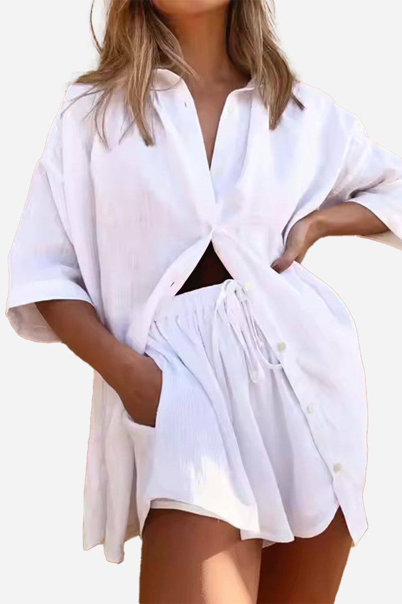 Coastal Linen Cotton Two Piece Set