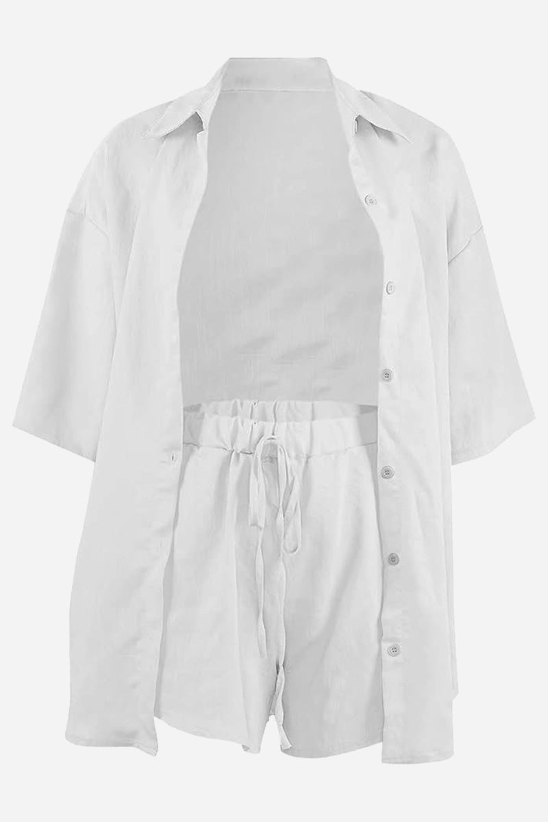 Coastal Linen Cotton Two Piece Set