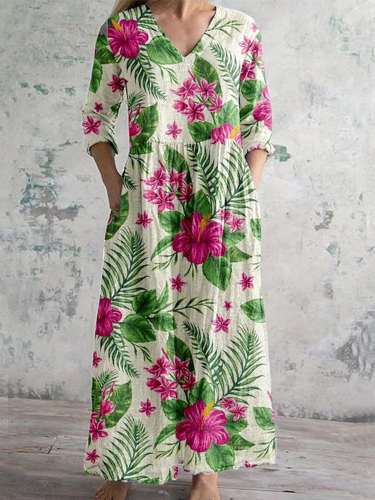 Ellie |  Retro Floral Maxi Dress